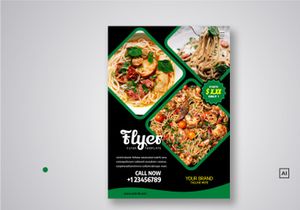 Restaurant Flyer Template Bundle V02