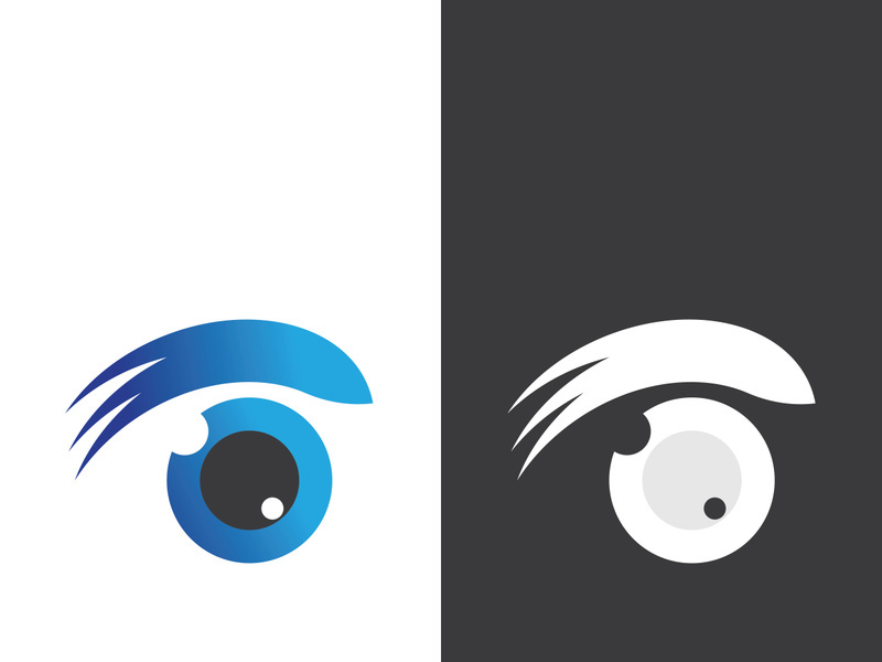 Eye logo icon design template illustration