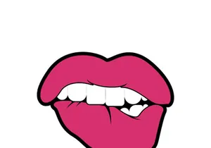 Woman's lips icon vector illustration design template