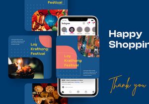 Lay Krathong Festival Social Media Template