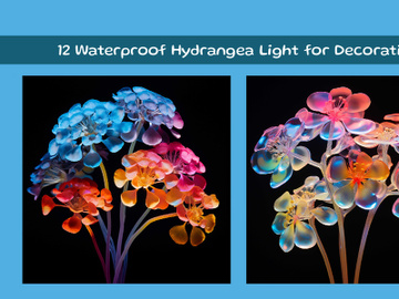 Waterproof Hydrangea Light for Decoration preview picture