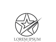 Star icon Template vector illustration design