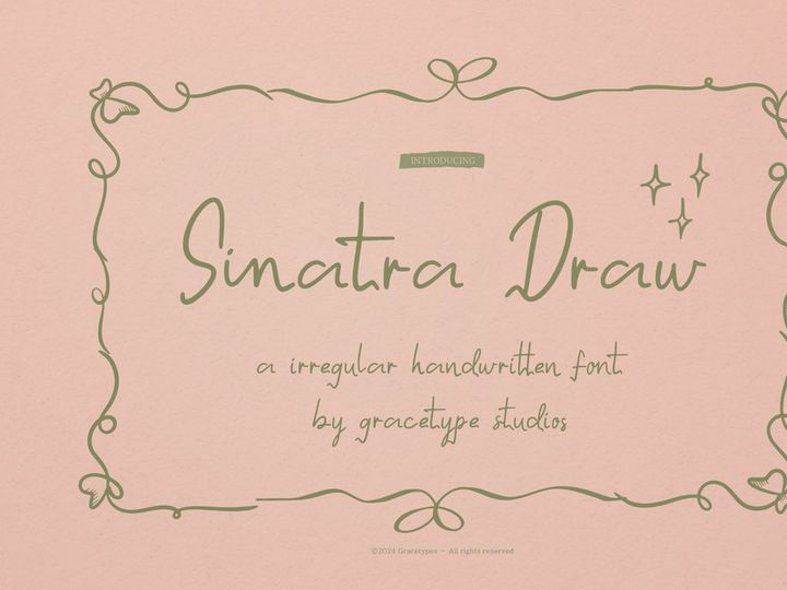 Sinatra Draw | Handwritten Font