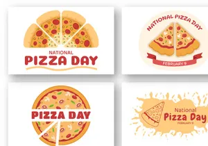 15 National Pizza Day Illustration