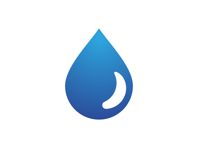 Water drop Logo illustration