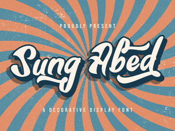 Sung Abed - Decorative Display Font preview picture