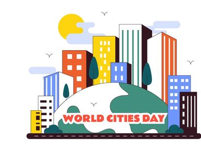 10 World Cities Day Illustration
