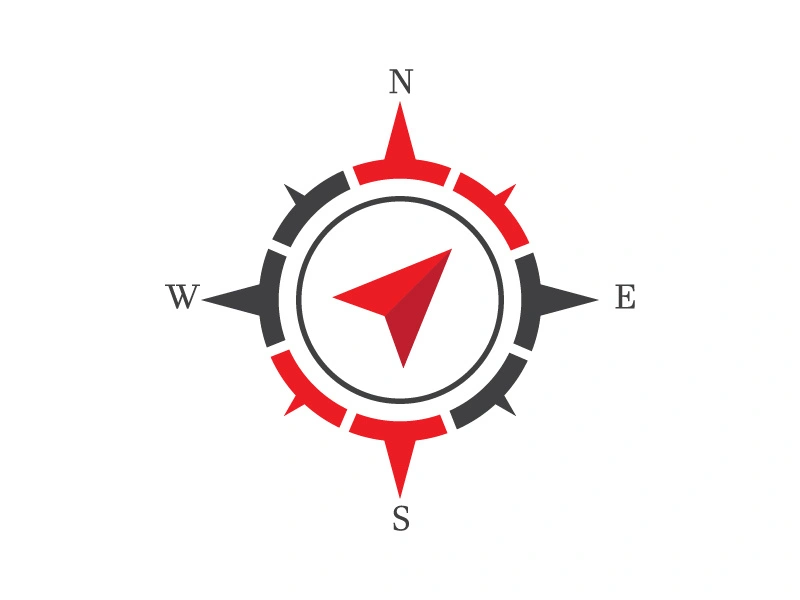 Compass icon illustration design