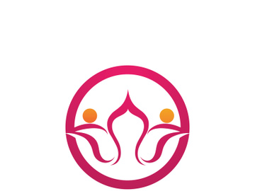 Beauty Vector lotus flowers design logo Template icon preview picture