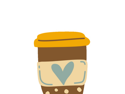 Animation milk tea stamps format GIF, MP4