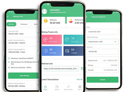 DigiMiner v1.0 - Cloud Crypto Mining Mobile Application