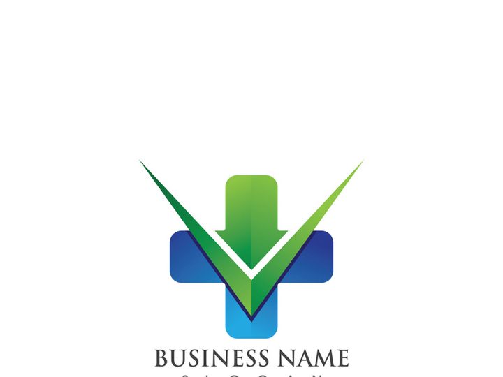 hospital logo and symbol Template, Green logo vector