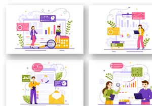 12 Market Research and Analysis Illustration