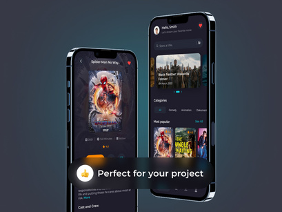 Cinemax - Movie Apps UI Kits