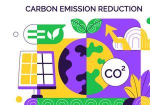 10 Carbon Footprint Reduction Illustration