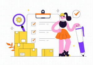 10 Inventory Management Vector Illustration