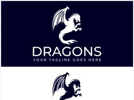 Dragon logo art illustration preview picture