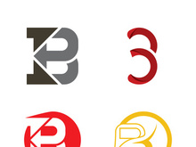 B letter logo template vector illustration