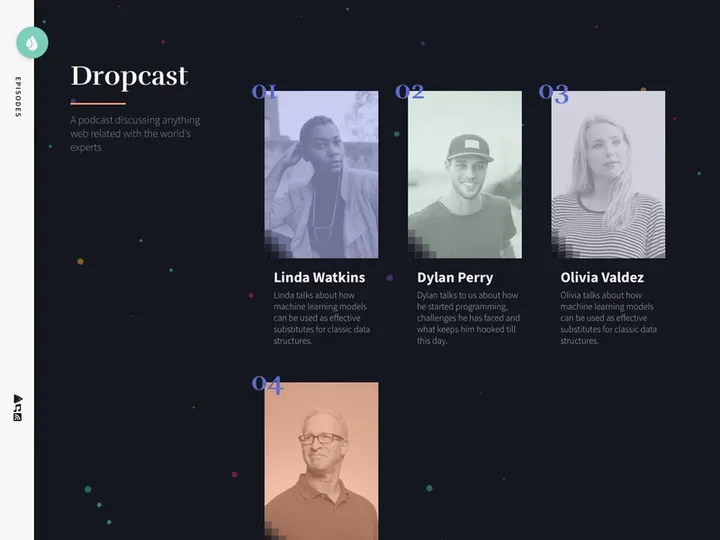 Dropcast - Free Landing Page