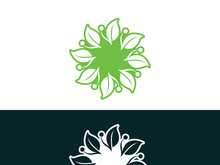 nature leaf logo, environment logo , ecology logo template