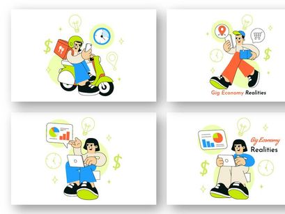 == 10 Gig Economy Realities Illustration