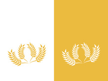 Wheat logo vector icon illustration design