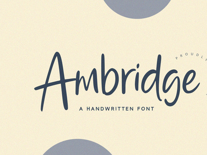 Ambridge - Handwritten Font