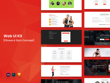 Fitness Web UI Kit preview picture