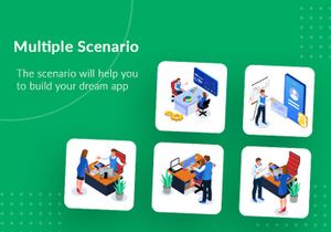 Set of Isometric Business People V1