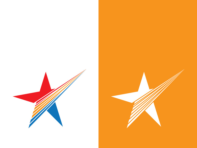 Star icon template vector illustration design