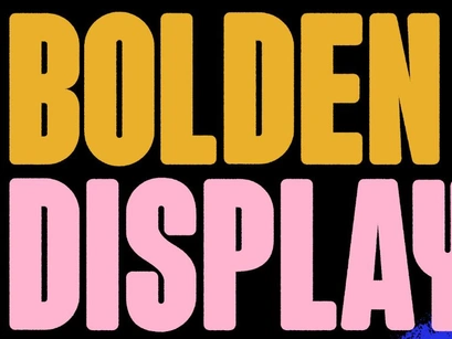 Bolden Display - Free Font