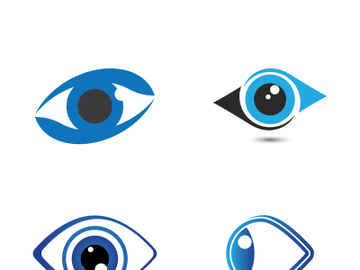 Eye logo icon design template illustration preview picture