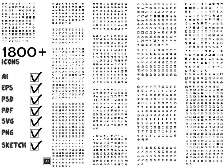 1800+ Icon Pack