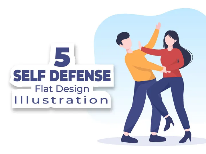 5 Self Defense Practice Illustration