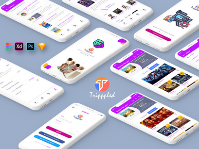 Tripppled-Movie Booking Mobile App UI Kit