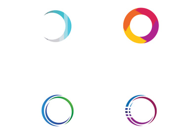 Colorful circle abstract logo preview picture