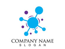 Molecule symbol logo template vector illustration design