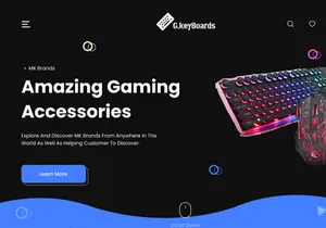 PC Games Accessories Landing Page UI Kit