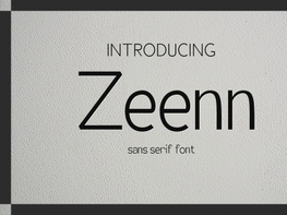 Zeenn - Sans Serif Font preview picture