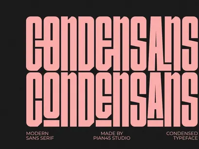 Condensans - Condensed Sans Serif Font