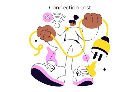 4 Connection Lost Vector Illustration