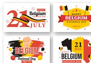 18 Happy Belgium Independence Day Illustration