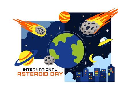 10 World Asteroid Day Illustration