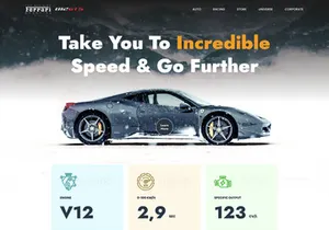 Ferrari Website Redesign | Car Website Design