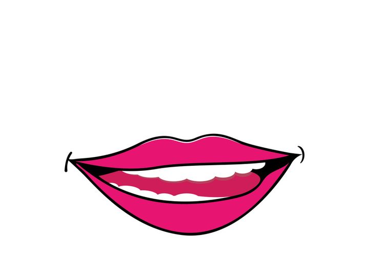 Woman's lips icon vector illustration design template