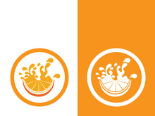 Orange logo design vector icon illustration design