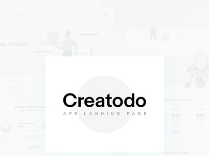 Creatodo App Landing Page