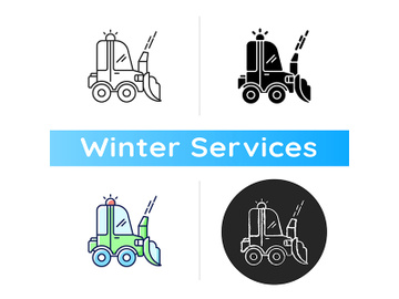 Snow blowing icon preview picture