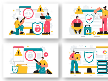 9 Vulnerability Vector Illustration