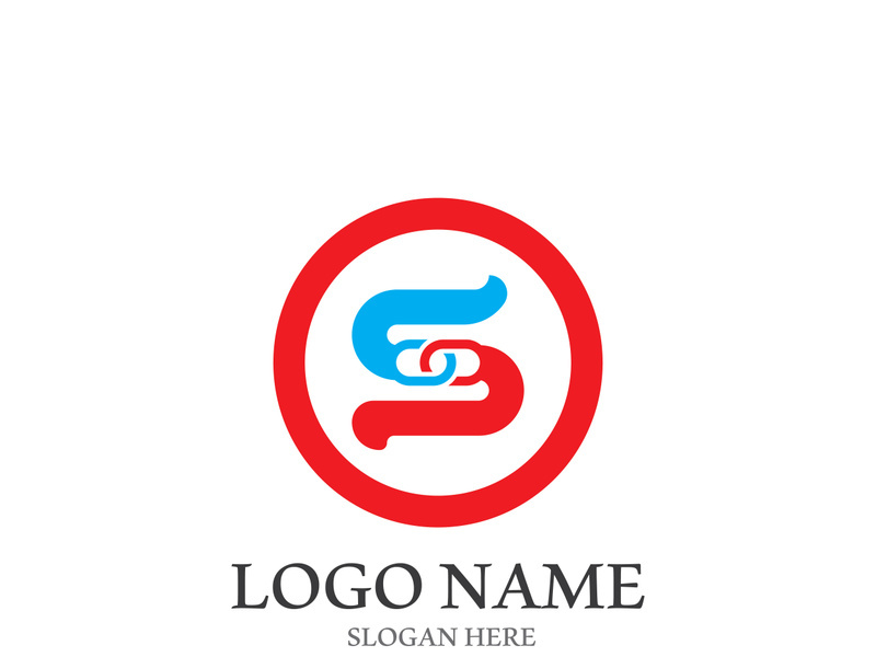 Business corporate S letter logo design vector